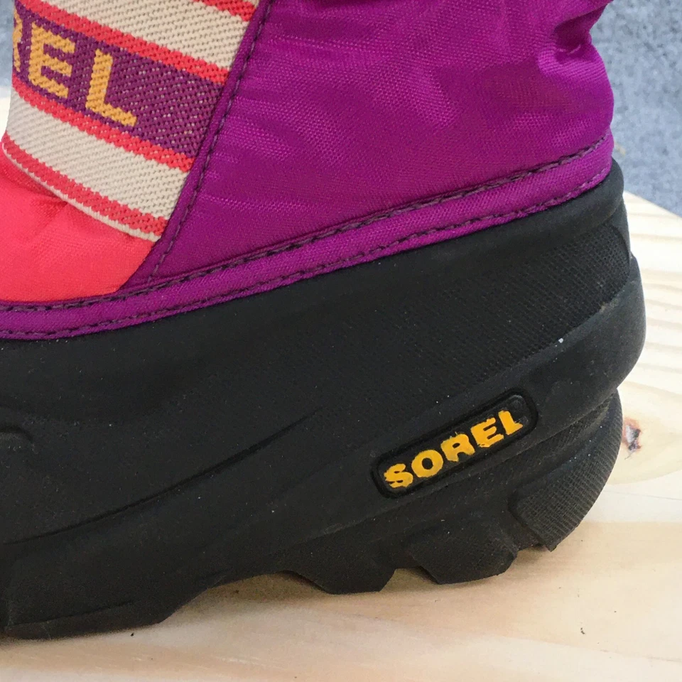 Sorel Botas Niño 10 Cub Invierno Nieve Púrpura Rosa Media Pantorrilla Impermeables NL1961-634 Foto 4 de 4