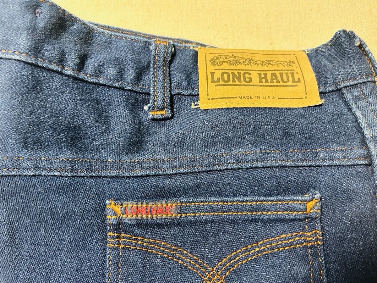 Vintage NOS 80s Long Haul Full Cut Trucker Jeans 44X30-with