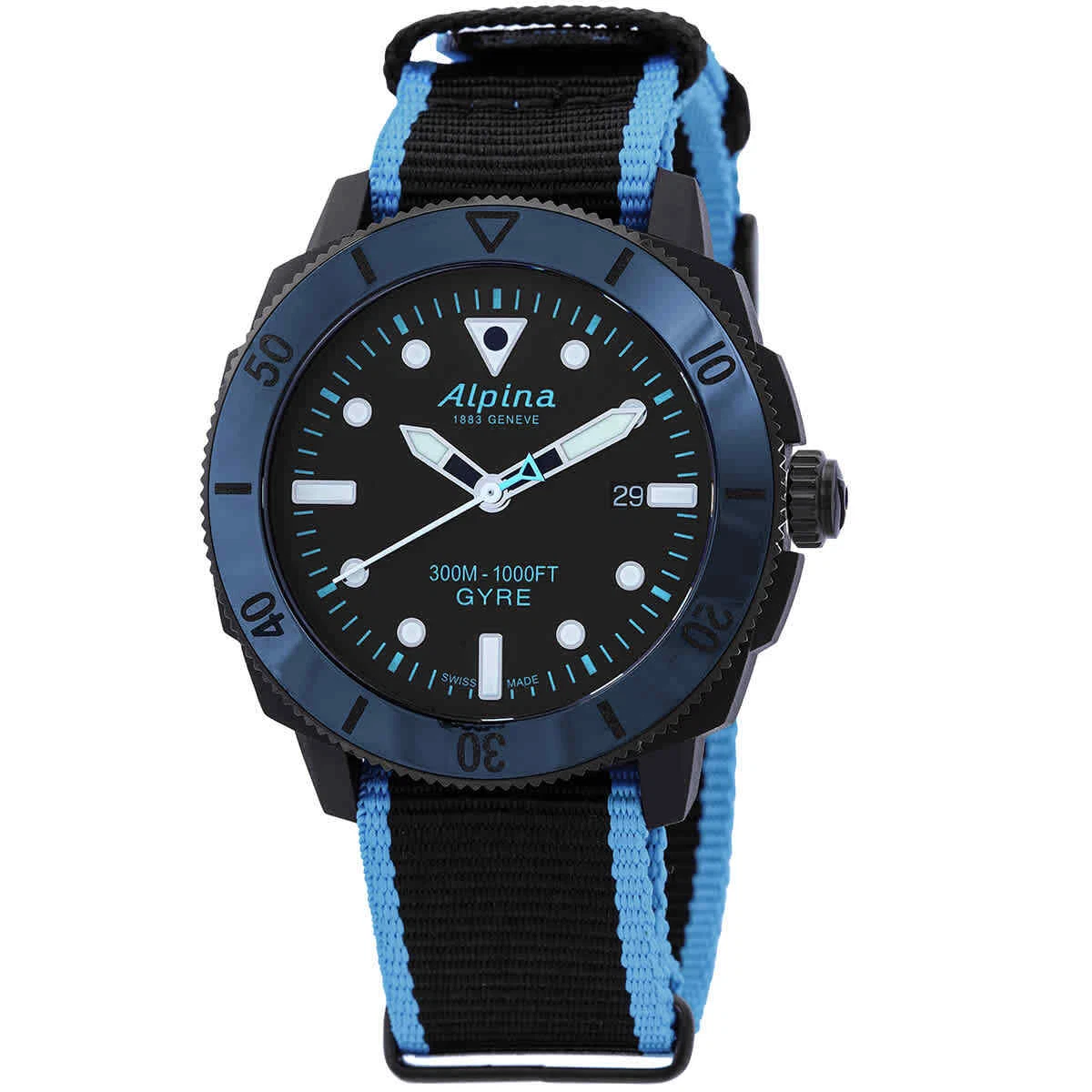 Alpina Seastrong Diver Gyre Automatic Black Dial Men s Watch AL 525LBN4VG6