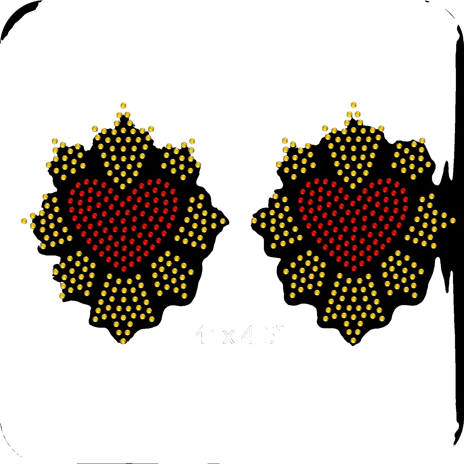 Rhinestones Iron - On Sewing Appliques