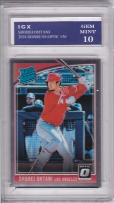 SHOHEI OHTANI ROOKIE CARD GEM MINT 10 Donruss Optic Baseball Japan