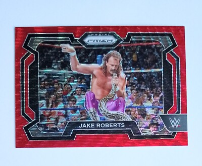 2024 Panini Prizm WWE - Jake Roberts - RUBY WAVE PRIZM