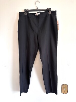 Nanette Lepore Black Dress Pants NWT $88 NP9K18FE8 Women's Size 12 NEW!