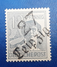Germany Stamp Soviet Zone 12 Pfennig 1948 SBZ Bezirk 27 Leipzig Mi. 170 (25110)