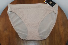 WACOAL ALL EDGE HI-CUT BRIEF EMBROIDERED FLORAL COLOR ROEBUCK SIZE 5-S