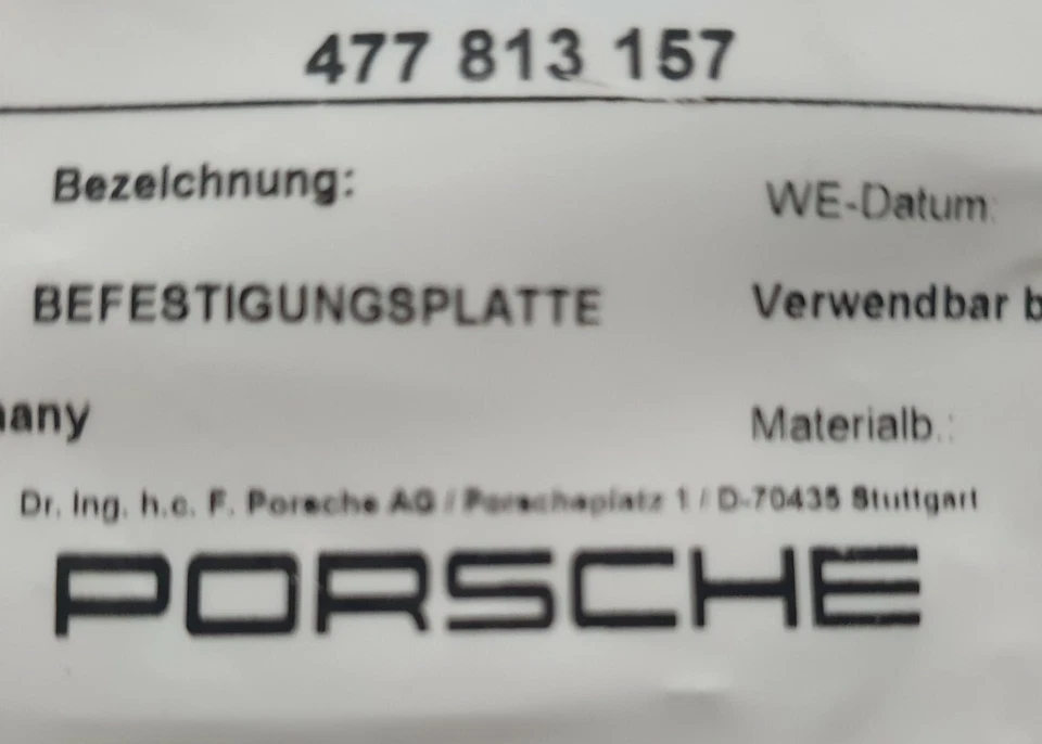 OEM Porsche 911 928 968 964 993 Notrad Halter Befestigung spare wheel attachment - Bild 4 von 4