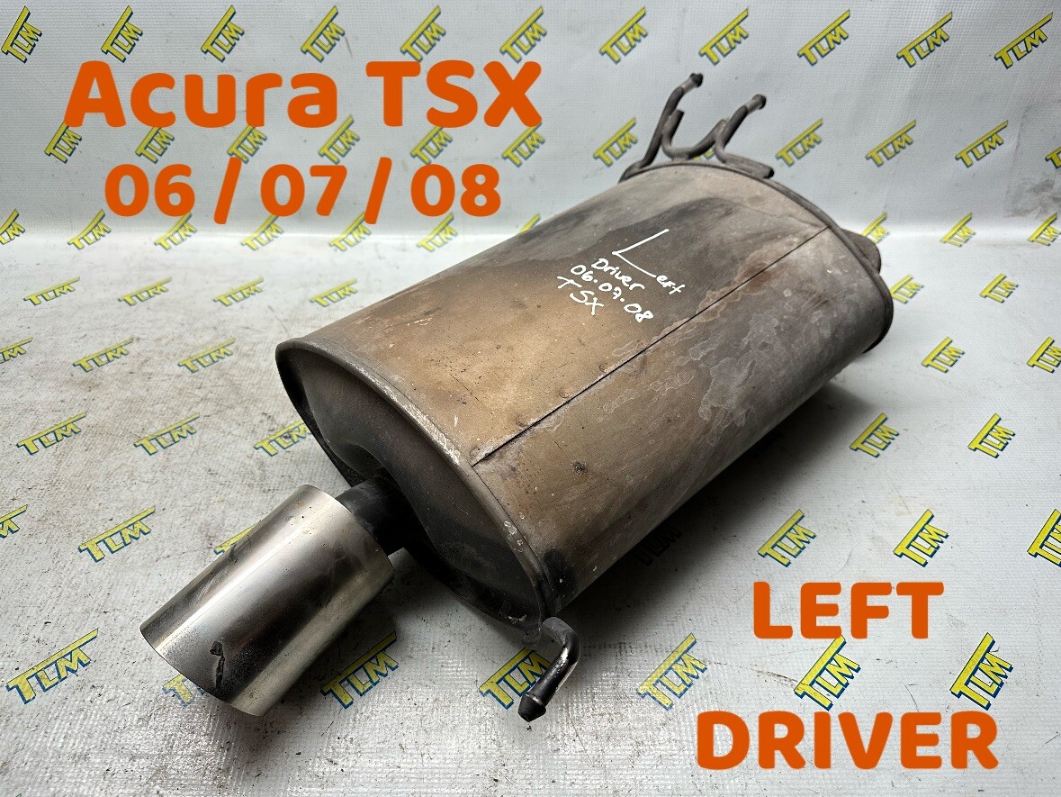 06-08 Acura TSX Exhaust Muffler DRIVER LEFT 2006 2007 2008