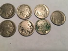 LOT OF 7 BUFFALO INDIAN HEAD NICKELS NO DATES UNTREATED