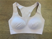 PINK Victoria's Secret Wannabe Pink SMALL Relay Light Lined Racerback Sport Bra