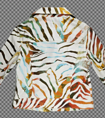 ESCADA Sport Womens Jacket 36/6 Striped Zebra Bomber Fashion Designer Style Chic - Picture 3 of 11
