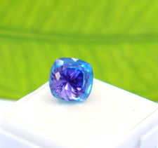 Cushion Cut Bi-Color Loose Gemstone Natural Pitambari Sapphire Certified 7.85 ct