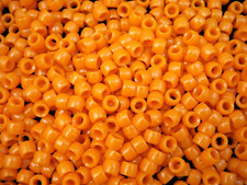 Pony Beads 6x4mm Orange 500pc DIY Jewellery Making Bracelets