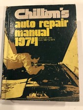 Chilton's Auto Repair Manual 1974, American Cars from 1967 to 1974 — listing 6