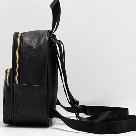 adicolor mini faux leather backpack Black adidas Originals Mini PU Leather Backpack