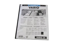 5 Lighthouse Vario 3 Pocket Black Stamp Stock Album Pages Currency binder sheets