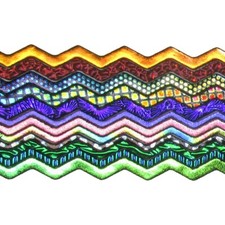 CBS Dichroic Wavy Glass Firestrips Assortment 3-6mm 96coe
