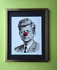 🔥AIDAN FLUX | Hand Signed Original Print Framed | Ltd. Ed. of 69 COA | Kennedy