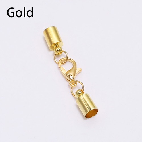 10Pcs Leather Cord Lobster Clasp Hooks End Tip Caps For Jewelry Making Bracelet - Picture 14 of 18