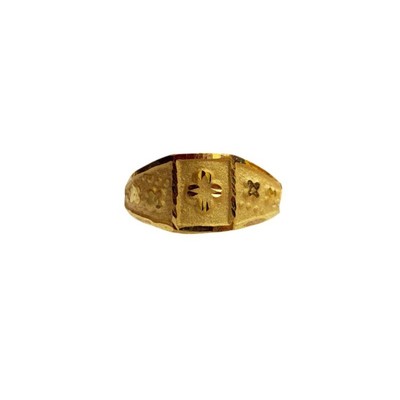 22K/18K Real Certified Fine Yellow Gold Beautiful Design Kids Ring