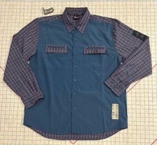 Y2K Bugle Boy Button Shirt Button Up Long Sle...