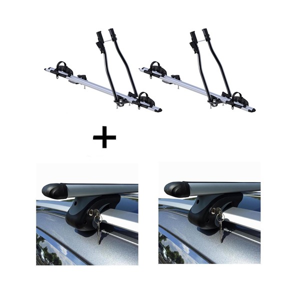 2X FahrradträGer Sagittar+RelingträGer Vdp L120 FüR FüR Bmw 3Er Touring SWE91 05-image