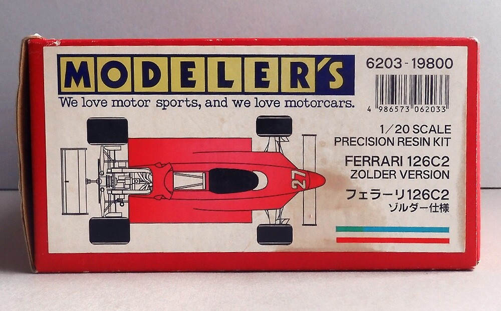 Rare Modeler's Ferrari 126C2 Zolder version 1/20 Precision Resin