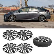 15" Tire Wheel Covers Snap On Full Hub Caps R15 Rim For Toyota Prius 2016-2021