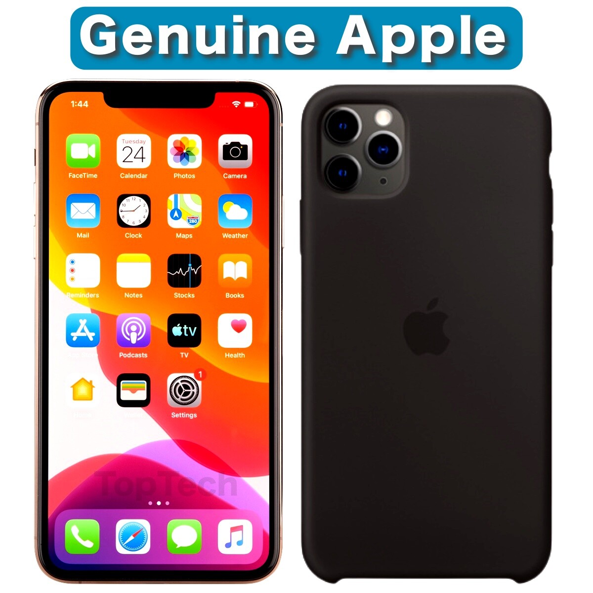 Apple Silicone Case for iPhone 11 Pro Max Black for sale online
