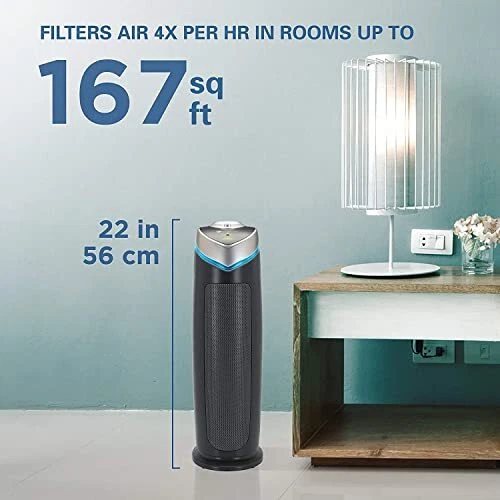 Air Purifier with HEPA 13 Filter, Removes 99.97% of AC4825 black 2 pack