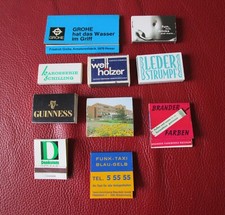 Streichholzschachteln 10 verschiedene  - Heftchen - (06)