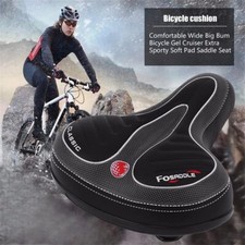 Bike Comfort Wide Big Bum Bicycle Cushion Extra Soft Sporty Saddle Seat Pad