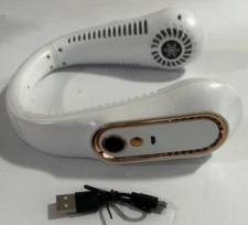 Enhance Health Neck Fan Portable Fan Personal Bladeless Fan W/ USB Charger