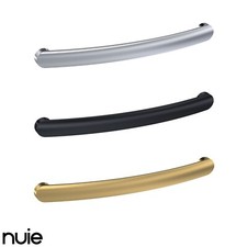 Furniture D-Shaped Bar Handles 210mm Premium Brass Modern Black Gold Chrome