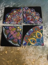 Handmade Diamond Art Bookmarks Set of 4