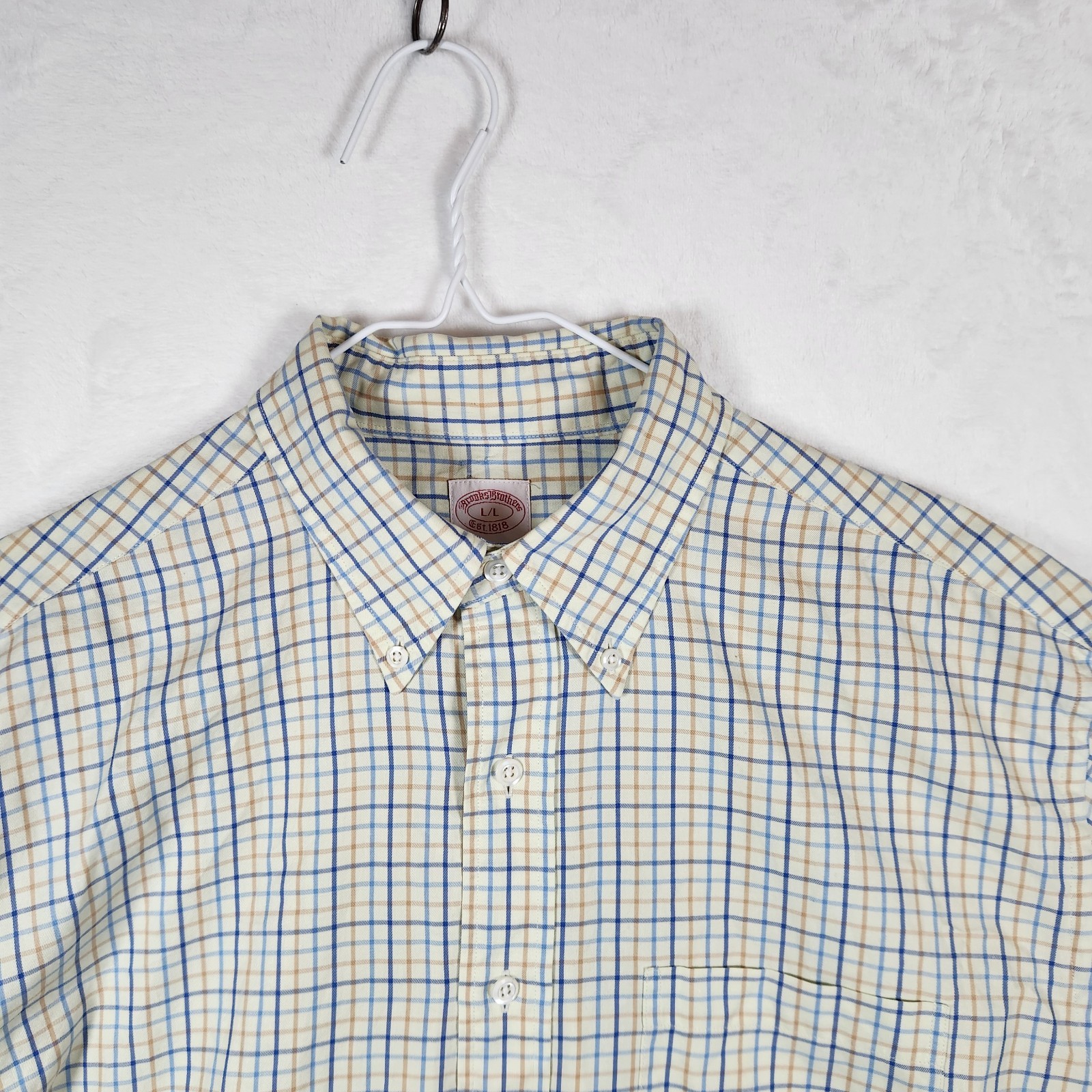 Brooks Brothers Multicolor Checked Button Down Sh… - image 4