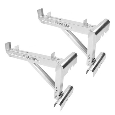 1 Pair Two Rung Short Body Ladder Jack Scaffold Bracket Accessory for Job Site