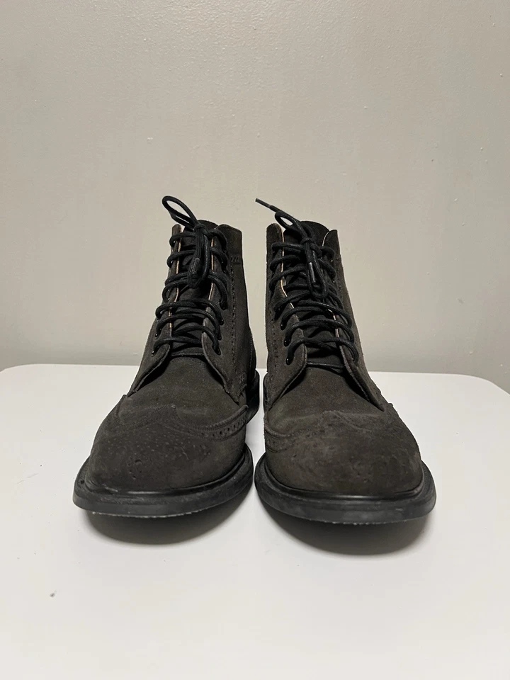 Botas de servicio Church's gris gamuza con cordones hechas en Inglaterra Reino Unido 10 EE. UU. 11 UE 44 Foto 2 de 4