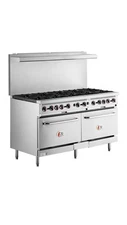 Cooking Performance Group S60-N – 60” Commercial Natural Gas Range with 10 Burne