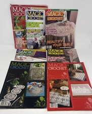 VTG Magic Crochet Magazines Lot Of 7. 1983 - 1993