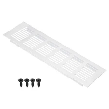 10"x3" Door Air Vent Cover Aluminum Grille Ventilation Cover Louvered Screws