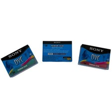 Lot of 3 Sony DVC Premium Color Digital Video Cassette 60 Minute SP 90 Minute LP