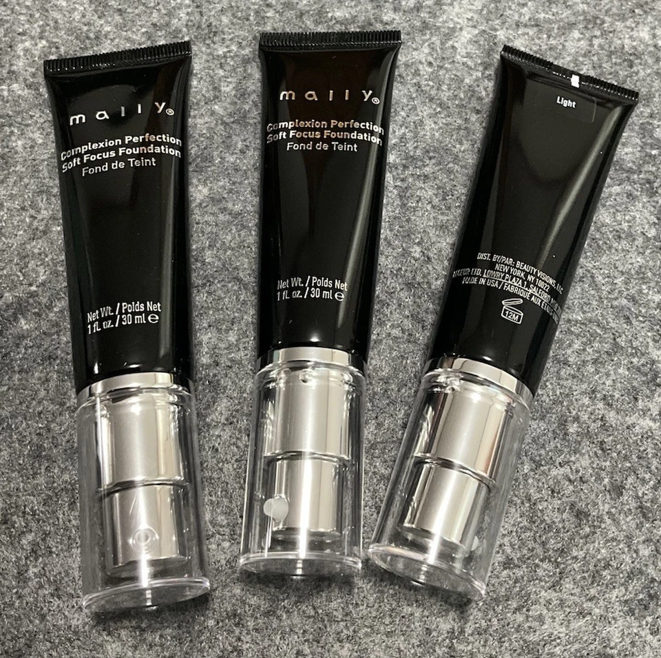 3 Mally Complexion Perfection Soft Focus Foundation* Light*1 oz / 30 ml NWOB - Image 3 of 4