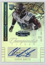 2014 Contenders Championship Ticket 77/99 Chris Smith (Sec Row Seat) Auto 0v0