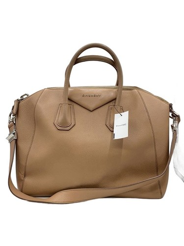 GIVENCHY Shoulder bag Antigona handbag 2 way goat leather BEG Used
