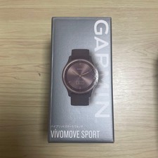 Garmin Vivomove Sport Hybrid Smartwatch Black Leather Band