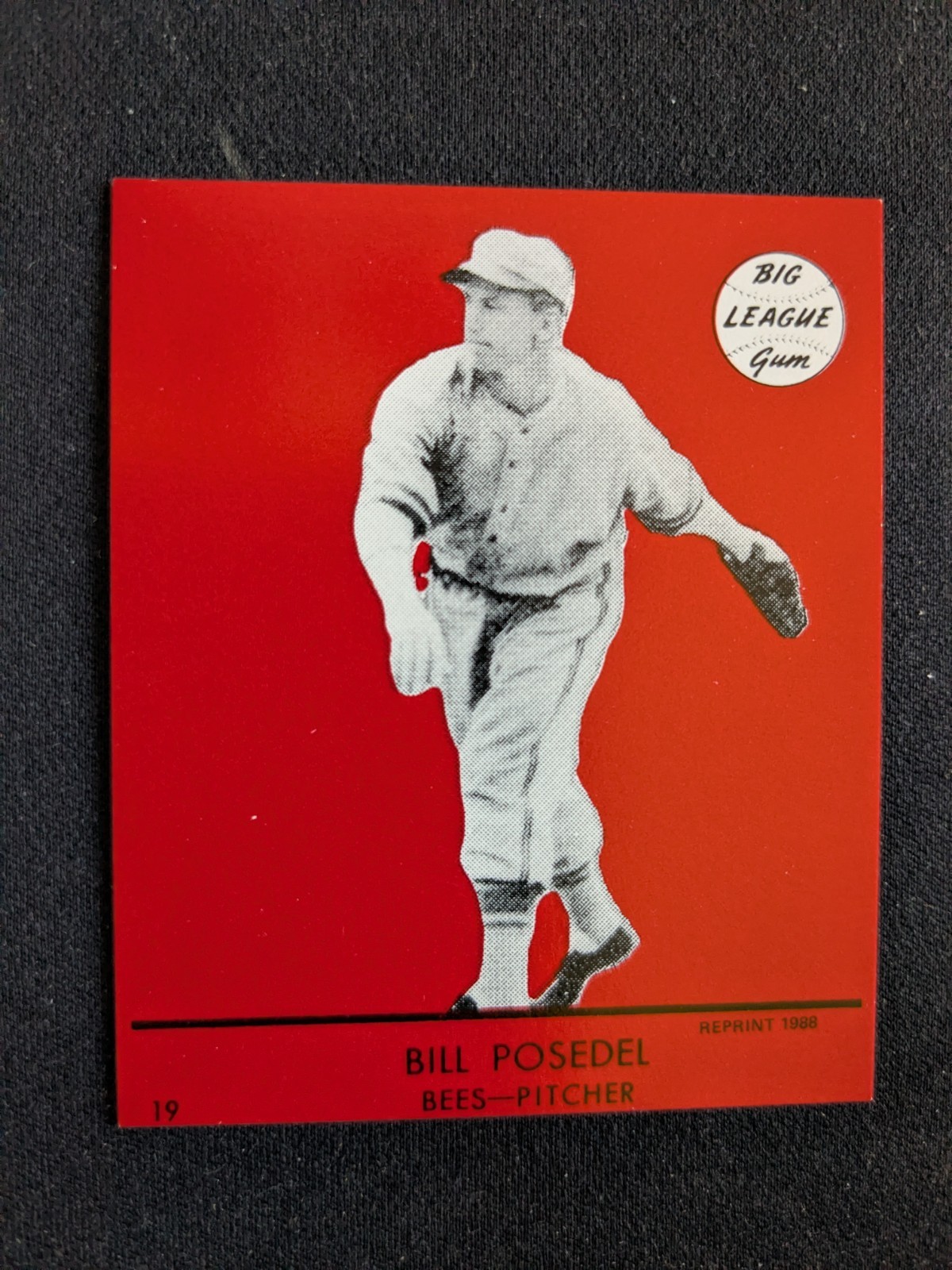 Bill Posedel #19 Baseball Cards 1941 Goudey trading card — raw and PSA graded price guide