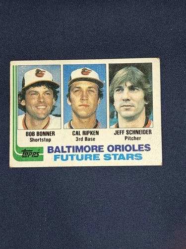 1982 Topps Orioles Future Stars Bonner Cal Ripken Jr. Jeff Schneider RC #21
