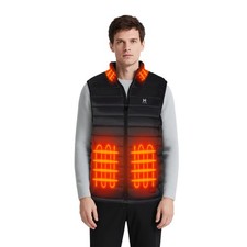 Heated Vest, Lightweight Electric Heated Vest for Men Women 6 Heating Zone 3 ...