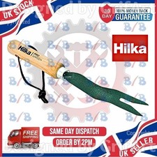 HILKA HEAVY DUTY GARDEN WEEDER WEEDING FORK HAND TOOL DANDELION PULLER REMOVER
