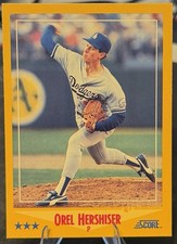 Orel Hershiser 1988 Score #470 Los Angeles Dodgers MLB
